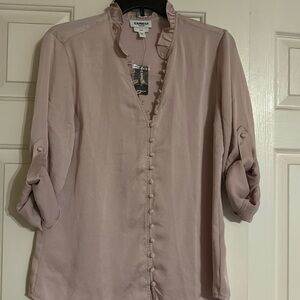 Express pink blouse size medium